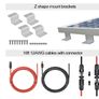100W, 12V Solar Panel Kit with 20 A Solar Charge Controller and 5 m Solar Cable and Z Mounts for RV Boat Motor-home Image 6