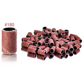 Sanding Bands Nail Drill Bits - 180 Fine Grit - 100 pcs
