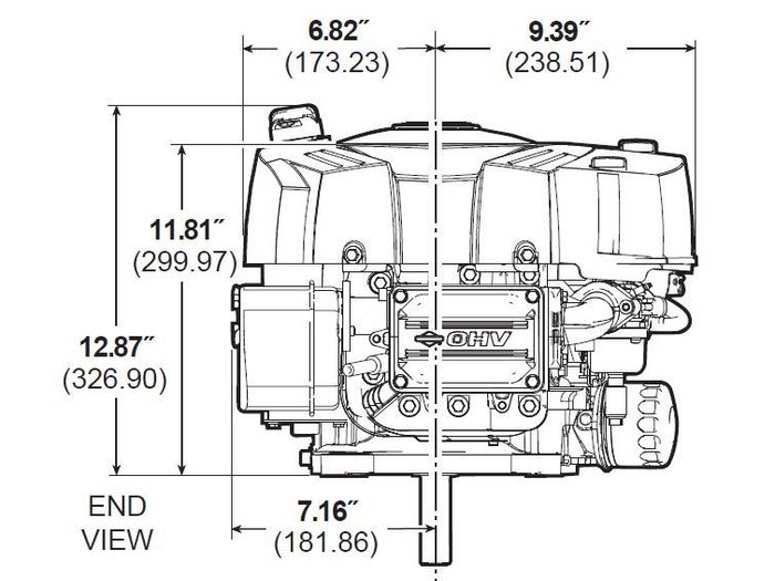 Briggs & Stratton 19hp Engine Ride On Mower 540cc