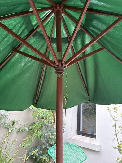 Garden umbrella and stand