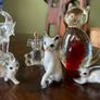 Vintage Glass Cats and Elephants Image 2