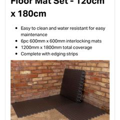 Camping floor mats.