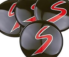 4PC 56MM Aluminum S Badge Car Wheel Tire Hub Center Caps Stickers for Mini BMW Cooper R50 R52 R53 R56 R57 R58 R60 Accessories
