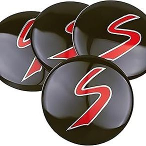 4PC 56MM Aluminum S Badge Car Wheel Tire Hub Center Caps Stickers for Mini BMW Cooper R50 R52 R53 R56 R57 R58 R60 Accessories