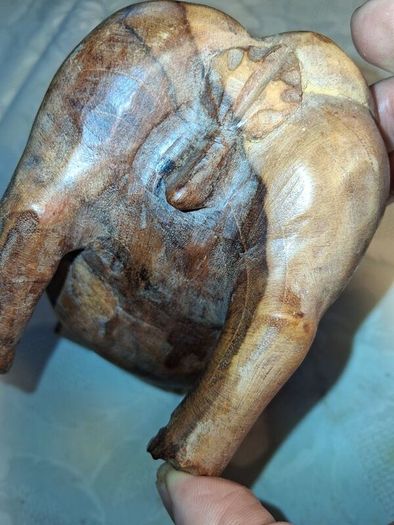 Hardwood Handcarved Pig