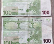 Rare 100 euro T Duisenberg banknotes 2002