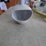 White Stoneware Salt Holder Meadows & Byrne Porcelain Image 4