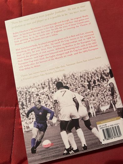 Sir Bobby Charlton Manchester United Signed Autograph Autobiography Book Football