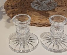 Vintage Waterford Crystal Blarney Candleholders