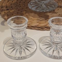 Vintage Waterford Crystal Blarney Candleholders