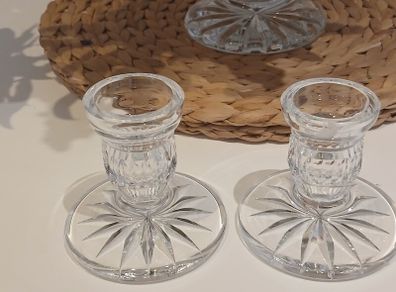 Vintage Waterford Crystal Blarney Candleholders