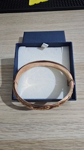 Vintage 9ct Rose Gold Bangle Bracelet