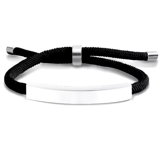 The Flexi-Braid Steel Bracelet  Custom Engraving Available By R'Laith
