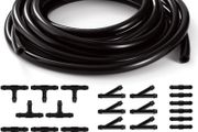 3m Car Windshield Washer Hose Kit, with 30 PCS Hose Connectors (Y I T-Type), Universal Windscreen Washer Hose, Silicone Rubber Windscreen Wiper Hose, Connecting Car Water Pump and Nozzle, Black