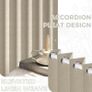 Temporary Door Curtain & Room Divider with Rod Linen Look, Folding Accordion Door Cover, with Magnetic Closures,W 60" x L77",Temporary Door Image 7