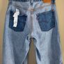 Levis Reversible 2-in-1 Baggy Dads Jeans W29/L30 UK 10 Relaxed Fit Light Blue Wash Utility Baggy Wide Leg Image 8