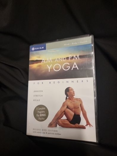 Gaiam. AM and PM yoga for beginners. DVD. Unopened