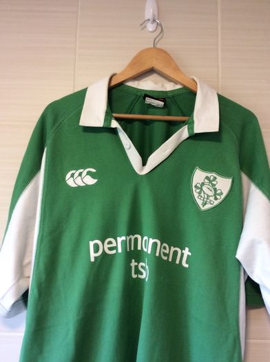 Ireland Rugby Jersey. Triple Crown Winning Jersey From Year 2006. Official Canterbury IRFU Home Jersey. Authentic Original From The Time. Not A Modern Day Remake.