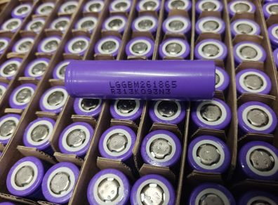 Original LG M26 cells, full capacity! 120pcs 18650 lithium ion battery