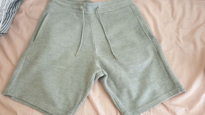 zara grey shorts