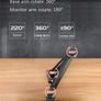 NEW F80+2pc USB3.0 17-30" desktop LED LCD Monitor Holder Arm Gas Spring Full Motion 2-9kg ergonomica dual arm Image 3