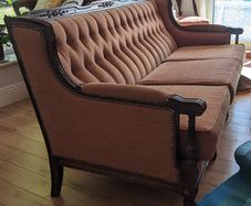 Period-styled settee or couch