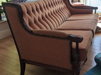 Period-styled settee or couch