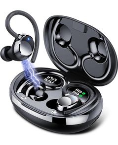 Wireless Sport Earbuds V5.3, 60H Stereo Sound Bluetooth Earphones In-Ear with HD Dual Mic, IP7 Waterproof, Deep Bass-Q62