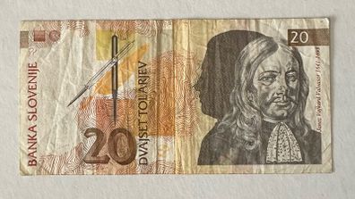Slovenia 20 Tolarjev 1992 Banknote