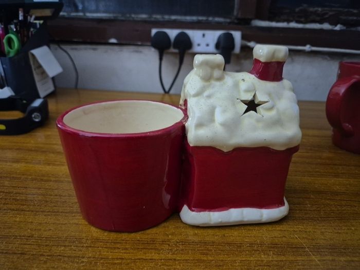 Christmas plant pot and decoration