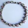 Vintage 925 Sterling Silver Pink Crystal Tennis Style Bracelet length 7,7" - 17,8g Image 8