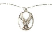 Vintage 925 Sterling Silver Flying Eagle Necklace, Edinburgh 1977