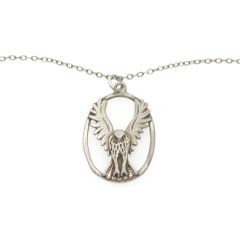 Vintage 925 Sterling Silver Flying Eagle Necklace, Edinburgh 1977