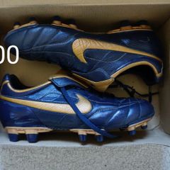 Football Boots Nike Air Legend Tiempo Blue/Gold (2006) Size 7UK FG