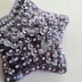 Lilac sequin star decoration Image 4