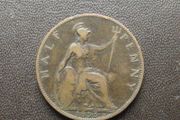 1895 Great Britain. Victoria. Half Penny
