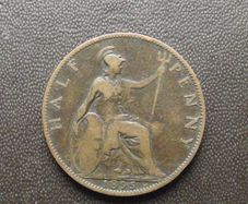 1895 Great Britain. Victoria. Half Penny