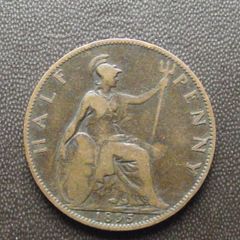 1895 Great Britain. Victoria. Half Penny