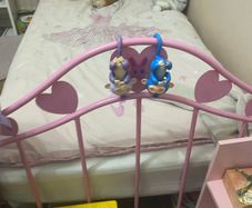 Pink girls bed