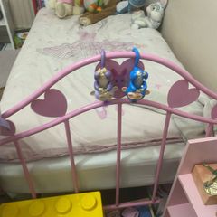 Pink girls bed