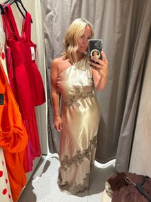 zara one shoulder lace dress