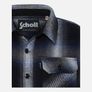 Schott NYC Blue Check Wool Shirt Jacket Large Image 3