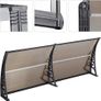 Canopy Front Door, Plastic, Aluminium, Arched Canopy, Transparent, Window Awnings Image 3