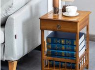 main image for ad BRAND NEW Bamboo Bedside Table with Drawer