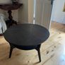 Large Round Dark Wood Coffee Table Ikea Great Condition Image 3