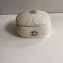 Very Pretty Parian ware flora number 8006 jewellery  box Image 3