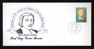 1980 Ireland Centenary of the Arrival of the DeLa Salle Brothers in Ireland Commemorative Stamp Illustrated The Irish Times Addressed First Day Cover (FDC)