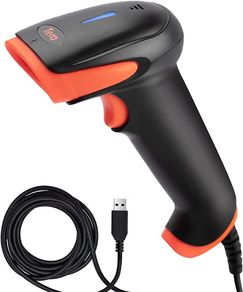 Barcode Scanner CCD USB Wired 1D Handheld Bar Code Reader, Read Screen Digital Smartphone Barcode Plug and Play (FREE POSTAGE)