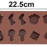 Christmas silicone mould Santa snowman tree stockings candy Image 4