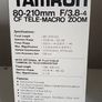 Camera lens Tamron 80-210mm F/3.8-4  Boxed + Case Image 3